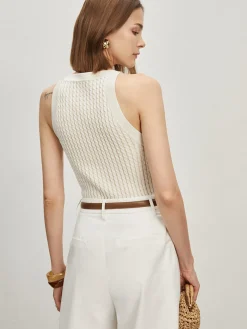 COMMENSE Solid Crew Neck Sweater Vest* Sweater Vests|Sweaters & Cardigans