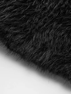 COMMENSE Solid Faux Fur Collar Jacket* Outerwear|Jackets