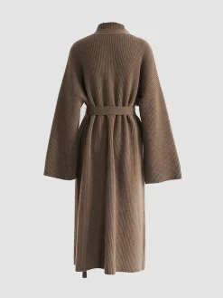 COMMENSE Solid Knit Trench Coat* Cardigans|Sweaters & Cardigans