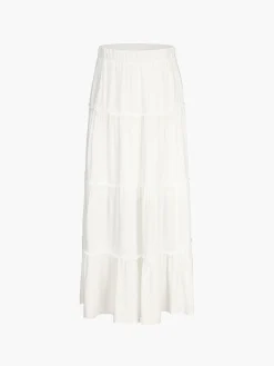 COMMENSE Solid Layered Long Skirt* Skirts|Bottoms