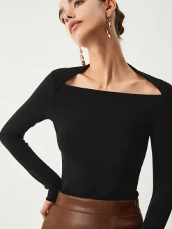 COMMENSE Solid Long Sleeve Shirt* T-shirts|Tops