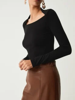 COMMENSE Solid Long Sleeve Shirt* T-shirts|Tops