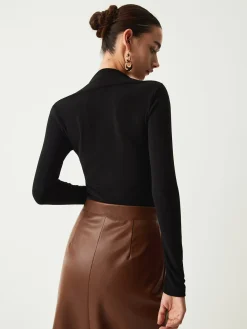 COMMENSE Solid Long Sleeve Shirt* T-shirts|Tops