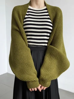 COMMENSE Solid Open-Front Shrug Sweater* Cardigans|Sweaters & Cardigans