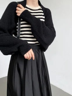 COMMENSE Solid Open-Front Shrug Sweater* Cardigans|Sweaters & Cardigans