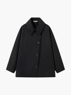 COMMENSE Solid Oversized Pocket Button Coat* Outerwear|Coats