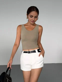 COMMENSE Solid Pockets Shorts* Shorts|Bottoms