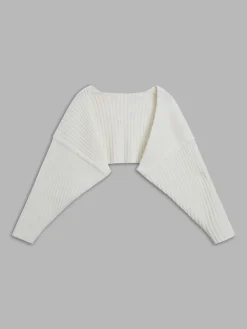 COMMENSE Solid Ribbed Bolero* Cardigans|Sweaters & Cardigans