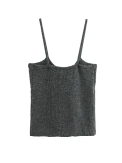 COMMENSE Spaghetti Strap Knotted Sweater Vest* Vests|Knitwear