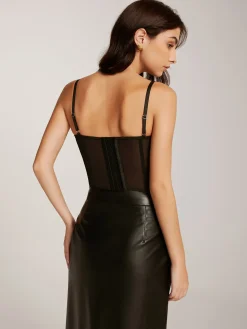 COMMENSE Spaghetti Strap Lace Corset* Corset Tops|Tops
