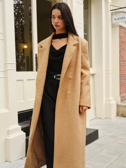 COMMENSE Split Pockets Tweed Coat* Outerwear|Coats