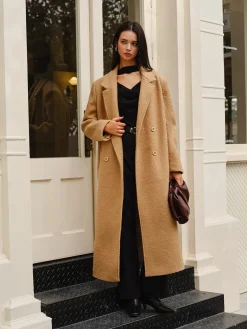 COMMENSE Split Pockets Tweed Coat* Outerwear|Coats