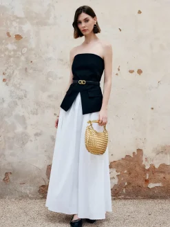 COMMENSE Split Tube Top Without Belt* Tank Tops & Camis|Tops