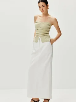 COMMENSE Strapless Split Pearl Sweater Vest* Sweater Vests|Sweaters & Cardigans