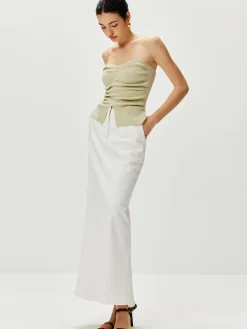 COMMENSE Strapless Split Pearl Sweater Vest* Sweater Vests|Sweaters & Cardigans