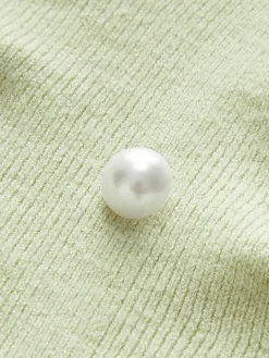 COMMENSE Strapless Split Pearl Sweater Vest* Sweater Vests|Sweaters & Cardigans