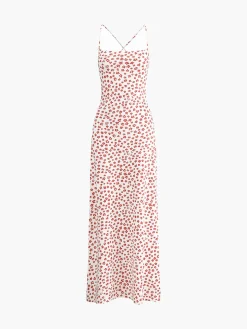 COMMENSE Strappy Floral Print Crisscross Flowy Long Sundress* Casual Dresses|Floral Dresses