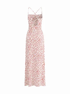 COMMENSE Strappy Floral Print Crisscross Flowy Long Sundress* Casual Dresses|Floral Dresses