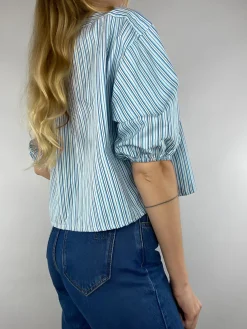 COMMENSE Stripe Tie Neck Blouse* Blouses & Shirts|Tops