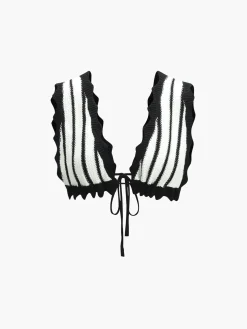 COMMENSE Striped Knotted Backless Skirt Set* Skirt Sets|Long Sleeve Sets