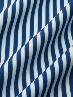 COMMENSE Striped Ruffle-Sleeve Polo Shirt* Blouses & Shirts|Tops