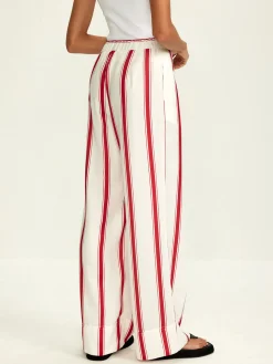 COMMENSE Striped Wide Leg Pants* Wide Leg|Pants