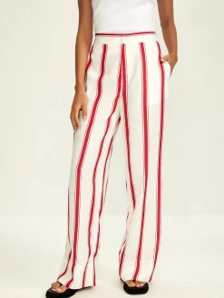 COMMENSE Striped Wide Leg Pants* Wide Leg|Pants