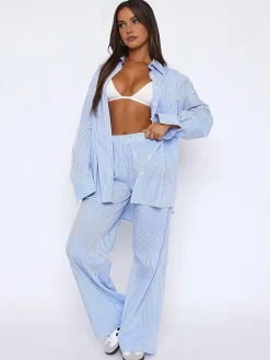 COMMENSE Styling Striped Long Pants* Pants|Bottoms