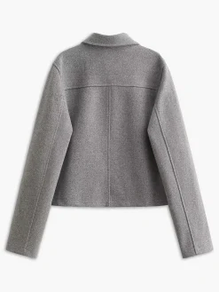 COMMENSE Suede Button Short Polo Jacket* Outerwear|Jackets