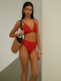 COMMENSE Summer Passion Ribbed Bikini Set* Swimwear|Matching Sets