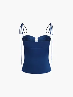 COMMENSE Sweetheart Satin Cami Top* Tank Tops & Camis|Tops
