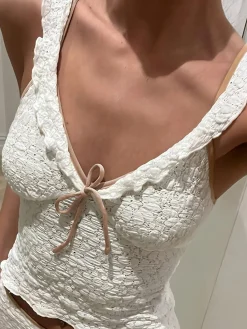 COMMENSE Sweetie Bow Detail Cami Top* Tank Tops & Camis|Tops