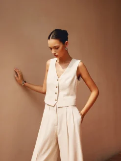 COMMENSE Tailored Button Suit Waistcoat* Outerwear|Vests