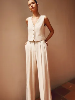 COMMENSE Tailored Button Suit Waistcoat* Outerwear|Vests