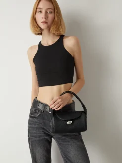 COMMENSE Textured Buckle Flap Handbag* Bags|Accessories