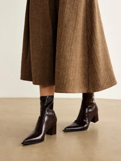 COMMENSE Thick Heel Zipper Ankle Boots* Shoes|Accessories