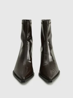 COMMENSE Thick Heel Zipper Ankle Boots* Shoes|Accessories