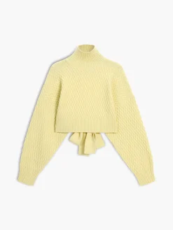 COMMENSE Tie Back Mock Neck Sweater* Sweater Tops|Sweaters & Cardigans