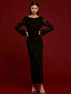COMMENSE Tie Backless Velvet Dress* Black Dresses|Cocktail & Party Dresses