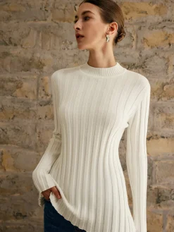 COMMENSE Tie Open Back Knit Top* Sweater Tops|Sweaters & Cardigans