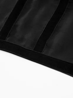 COMMENSE Tied Mesh Corset Crop Top* Corset Tops|Crop Tops