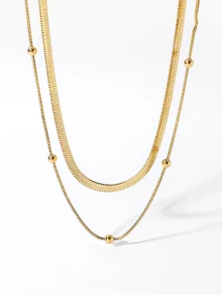 COMMENSE Tranquility Double Layers Necklace* Necklaces|Accessories