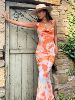COMMENSE Tropical Floral Print Cami Long Dress* Casual Dresses|Floral Dresses
