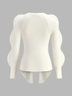 COMMENSE Turn Lock Wave-Sleeve Cardigan* Cardigans|Sweaters & Cardigans