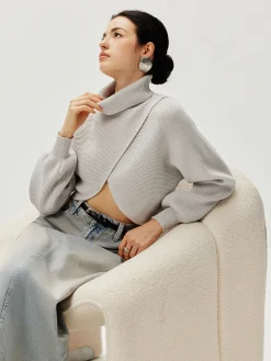 COMMENSE Turtleneck Batwing Sleeve Sweater* Sweater Tops|Sweaters & Cardigans