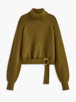 COMMENSE Turtleneck Belted Cozy Sweater* Knitwear|Tops