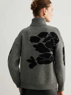 COMMENSE Turtleneck Color Block Shift Sweater* Sweater Tops|Sweaters & Cardigans