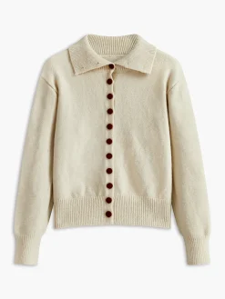 COMMENSE Turtleneck Contrast Button Cardigan* Cardigans|Sweaters & Cardigans