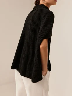 COMMENSE Turtleneck Half-Sleeve Sweater Without Belt* Sweater Tops|Sweaters & Cardigans