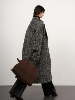 COMMENSE Tweed Boucle Wool Coat* Outerwear|Coats